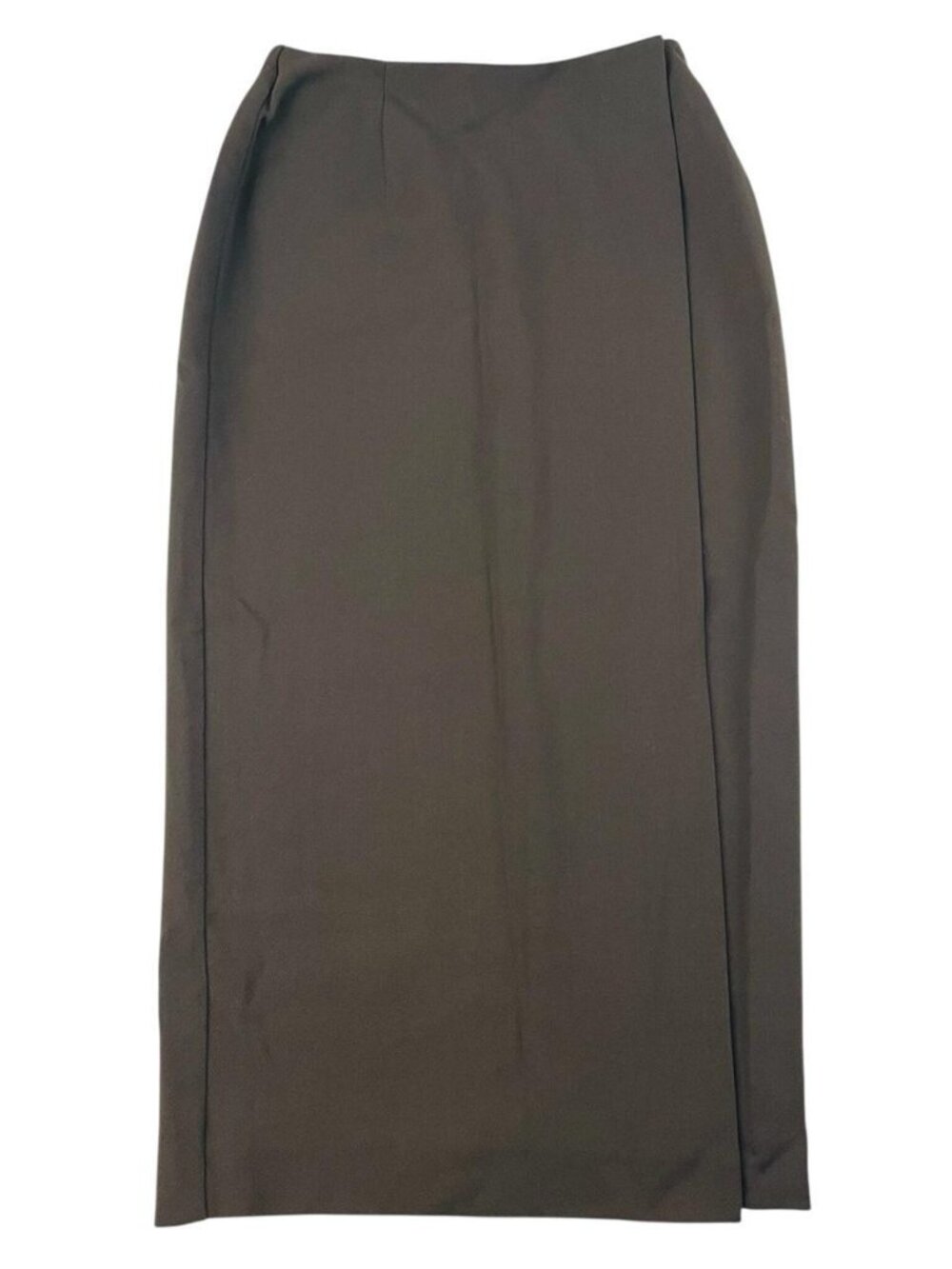 Jones New York Petite 100% Wool Wrap Skirt Brown Womens Size 2P
